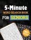 5-Minute Word Search Book for Senior - 360+ Large-Print Christmas Word Search Puzzle, Exercise Your Brain, Holiday Fun for...