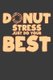 Donut Stress Just Do Your Best - Teacher Motivational Inspiration Gift (Paperback): Frozen Cactus Designs