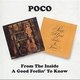 Poco - From The Inside/A Good Feelin' To Know (CD, Imported): Poco