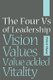 The Four Vs of Leadership - Vision, Values, Value Added Vitality (Paperback): P. Shaw