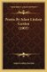 Poems By Adam Lindsay Gordon (1905) (Paperback): Adam Lindsay Gordon