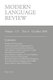 Modern Language Review (111 - 4) October 2016 (Paperback): D.F. Connon