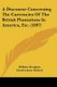 A Discourse Concerning The Currencies Of The British Plantations In America, Etc. (1897) (Paperback): William Douglass