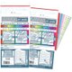 SDS Index Press-Tab Transparent Index Tabs: 5-Strips (Multi-Coloured): 
