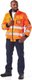 Dromex Apollo 100% Coated Oxford Polyester Waterproof Hiviz Reflective Thermal Bunny Jacket (Orange): 