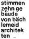 Stimmen. Zehn Gebaude Von Bachlemeid Architekten (Paperback): Bachlemeid Architekten Stadtplaner Bda, Buro Uebele Visuelle...