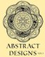 Abstract Designs Adult Coloring Book Colouring 58 Stars Mandalas & Other Designs - 58 Designs, Stars & Mandalas with Only One...