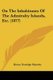 On The Inhabitants Of The Admiralty Islands, Etc. (1877) (Paperback): Henry Nottidge Moseley