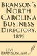 Branson's North Carolina Business Directory, 1896 (Paperback): Levi Branson Am