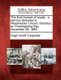 The Final Triumph of Equity - A Sermon Delivered in Westminster Church, Brooklyn, on Thanksgiving Day, November 26, 1863....