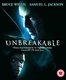 Unbreakable (English, French, Spanish, Blu-ray disc): Bruce Willis, Samuel L. Jackson, Robin Wright Penn, Spencer Treat Clark,...