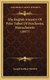 The English Ancestry Of Peter Talbot Of Dorchester, Massachusetts (1917) (Hardcover): Joseph Gardner Bartlett