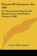 Flowers Of Literature, For 1807 - Or Characteristic Sketches Of Human Nature And Modern Manners (1808) (Paperback): Francis...