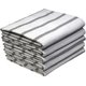 Bunty's Kitchen Towel - Design 2424 - 047x071cms - (05 Pc Pack) - Stripes - Castlerock: 