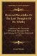 Hysterai Phrontides Or The Last Thoughts Of Dr. Whitby - Containing His Correction Of Several Passages In His Commentary On The...