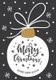 Merry Christmas Dotted Bullet Journal - Cheaper and More Useful than a Card! (White Ornament) Medium A5 - 5.83X8.27...