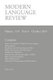 Modern Language Review (110 - 4) October 2015 (Paperback): D.F. Connon