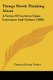 Things Worth Thinking About - A Series Of Lectures Upon Literature And Culture (1890) (Paperback): Thomas George Tucker
