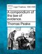 A compendium of the law of evidence. (Paperback): Thomas Peake