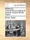 Methodus Incrementorum Directa & Inversa. Auctore Brook Taylor, ... (English, Latin, Paperback): Brook Taylor