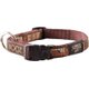 Rogz Fancy Dress Dog Collar (Mocha Bone Design): 