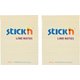 Stick'n Adhesive Sticky Notes Lined Pastel Yellow 203mm x 150mm - Pack of 2: 