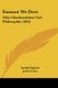 Emunot We-Deot - Oder Glaubenslehre Und Philosophie (1845) (German, Paperback): Saadja Fajjumi