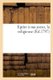 Epitre A Ma Soeur, La Religieuse (French, Paperback): Bnf Vide