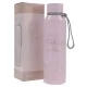 With God All Things Are Possible Pink Stainless Steel Water Bottle: 