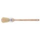 Escoda Domed Lily #10 42mm Round Bristle Brush - Stainless Steel Ferrule: 