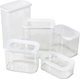 Storage Container Set with Window Lids (5 Piece): 