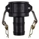 Camlock PP Type C Female Coupler x Hose Tail Bulk Pack of 2 (50mm): 