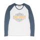 Women's Scoop Neck Raglan Sleeve Baseball Hem Tee - M: 