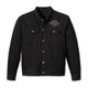 Men's Denim Jacket - Black - 2XL: 