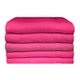 Bunty Plush 100% Cotton Bath Sheet (Fuschia Purple)(Pack of 5)(450gsm)(90 x 150cm): 