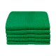 Bunty Plush 100% Cotton Face Cloth (Jolly Green)(Pack of 5)(450gsm)(30cm): 
