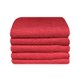 Bunty Plush 100% Cotton Terry Fringe Guest Towel (Racing Red)(Pack of 5)(380gsm): 