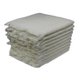 Bunty Plush Terry Fringe Guest Towel (Bright White)(Pack of 10)(380gsm): 