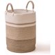 Chenshia Cotton Laundry Basket Foldable Woven Storage Basket Blanket 58L - Bronze: 