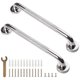 Chenshia 40cm Stainless Steel Grab Bars for Anti-Slip Shower Handles 2 PCS: 