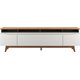 Flynt Modern TV Stand Natural w/Off White 2.2m: 