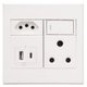 Veti 3 USB A & C Socket (3VW29) White: 