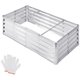Chenshia Galvanised Raised Garden Planting Beds Outdoor Garden 1.2|1.8M - 120.0 cm: 