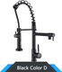Black Color D,Chrome Spring Pull Down Kitchen Faucet,Kitchen Accessories: 