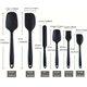 6pcs,6 Piece Silicone Kitchen Utensils Set, Heat Resistant Spatula Set with Scraper & Oil Brush, Non Stick Baking Tools for...