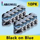 10PK Black on Blue,6mm,SS12KW label tape compatible for LW-300 LW-400 LW-600P LW-700  LW-700P label printer: 