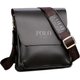 Brown,The leisure business single shoulder bag Polo vertical bag: 