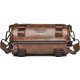 Brown,Fashion PU Leather Crossbody Shoulder Bags for Men Bucket: 