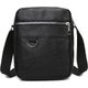A1,Fashion PU Leather Men Messenger Bags Black Waterproof Men's: 