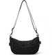 Black,Japanese Waterproof Lightweight Nylon Crossbody Bag, Casual Multi-Pocket Unisex: 